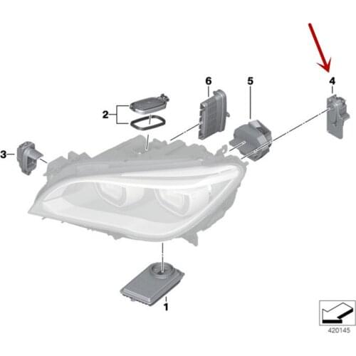 Car Headlight helium controller module 750I 740I 760 2013-b mw730 F02 series Led turn signal computer board Signal ballast