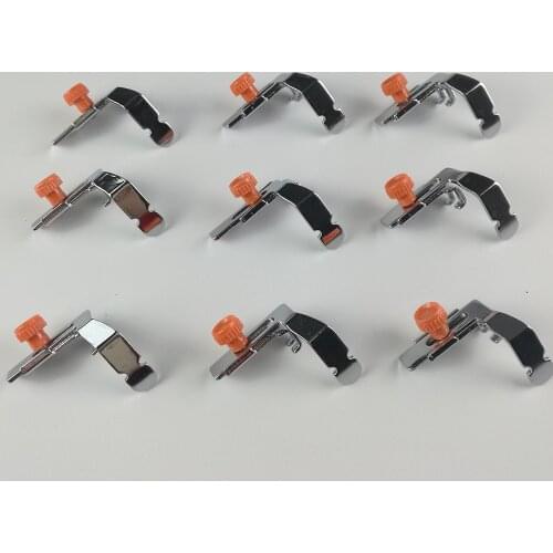 10PCS Stainless Steel Domestic Zipper Foot Low Shank Adjustable Sewing Machine Presser Foot Feet Kit for Brother Singer Janom