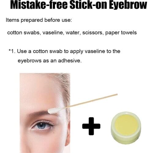 New Hot Womens Fashion 3d False Eyebrows 8 Shapes Easy To Use Beginners Must-have Natural Look Waterproof Eyebrows Extensions