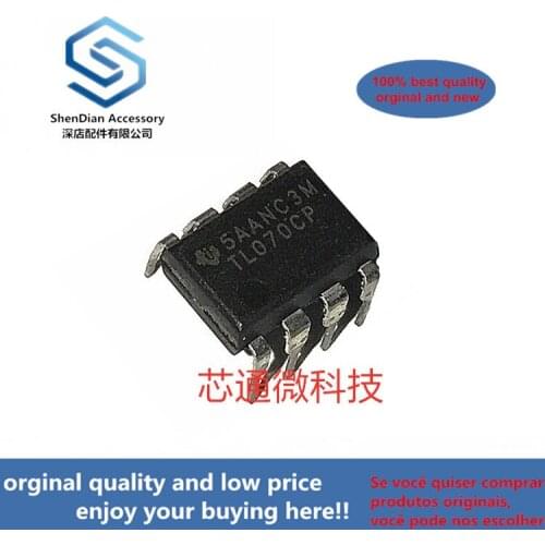 2-10pcs 100% orginal new best qualtiy TL070CP DIP8 JFET-INPUT OPERATIONAL AMPLIFIER in stock
