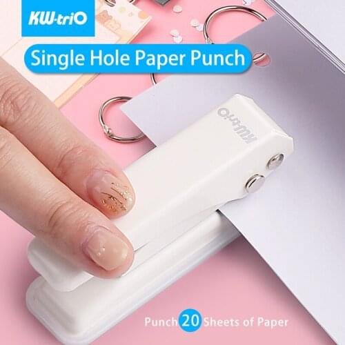 New Portable Mini 6mm Hole Paper Puncher Single Hole Punch Paper DIY Round Shape Hole Card Loose Leaf Paper-cut Punching Machine