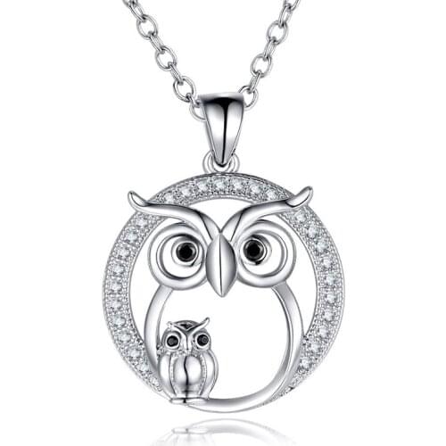 Cute Owl Pendant Necklace Elegant Charming Womens Clavicle Chain Jewelry Mothers Day Gift To Mother