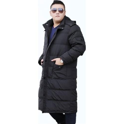 Size XL-9XL 10XL Winter Jacket Mens Winter Brand Thicken Plus Long Leisure Kneeling Jacket Mens Coat Jacket For 175kg Men