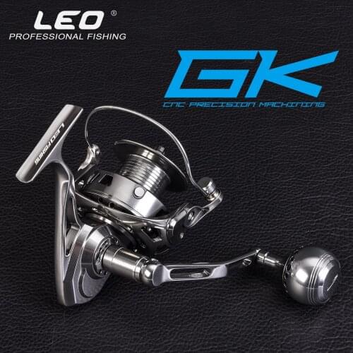LEO all-aluminum CNC spinning reel carbon brake profession fishing reel Carretilha de pesca baitcasting molinete reel