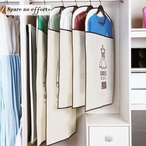 Storage Bag Case for Clothes Organizador Garment Suit Coat Dust Cover Protector Wardrobe Storage Bag for Clothes Organizador