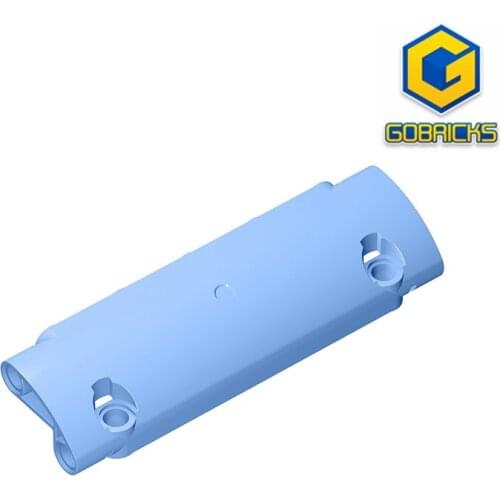 Gobricks GDS-1010 Technical, Panel Curved 11 x 3 with 2 Pin Holes through Panel Surface compatible 62531