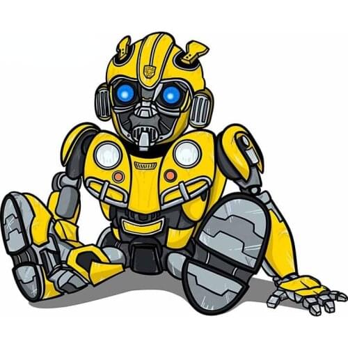 Cartoon Baby Bumblebee Cartoon Laptop Car Stickers Cover Scratches Windshield Refrigerator Decal Waterproof Vinyl Car Wrap