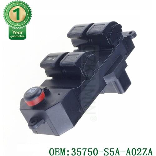 High qualtiy Power Window Switch Master Control Switch for Honda Civic CR-V 35750-S5A-A02ZA 35750-S5A-A02ZA T-0-P