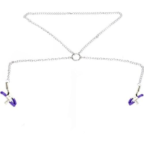 Nipple Clamps Chain Metal Bondage Labia Women Toys Sex Games Sexual Game Slave BDSM Nipple Clips