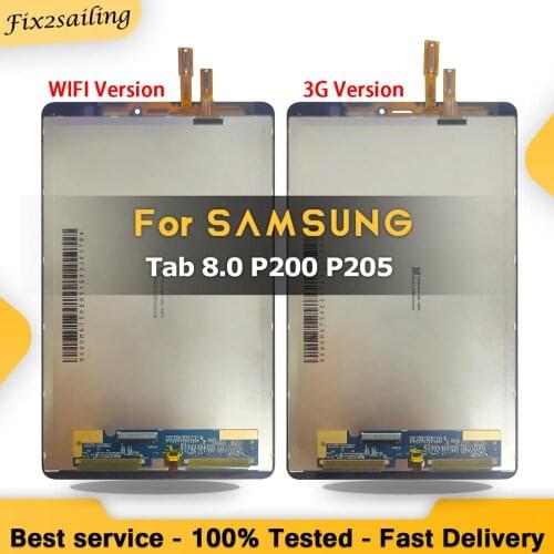 8.0" LCD Screen For Samsung Galaxy Tab A 8.0 2019 P200(Wi-Fi) P205(3G) SM-P200 SM-P205 LCD Touch Screen Digitizer Assembly
