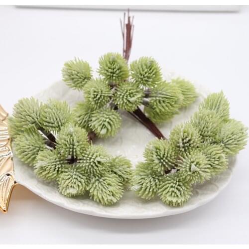 10pcs color pine cone artificial flower pineapple artificial plant wedding home decoration DIY scrapbook gift box craft flower