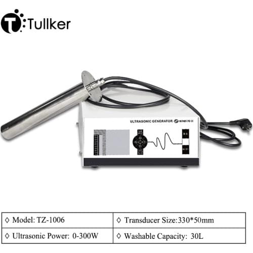 300W Power Adjustable Ultrasonic Cleaner Vibrator Rod Transducer Generator Engine Lab Ultrasone Cleaning DPF Mold Oil Degreaser