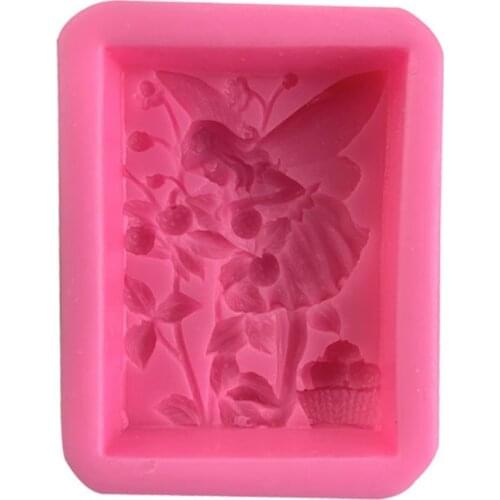 3D Angel Girl Fairy Silicone Handmade Soap Mold DIY Candle Making Mould Bakeware