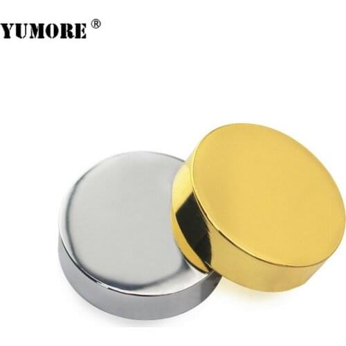 50Sets Copper Chrome Decorative Fittings 12mm Screw Caps Tea Table Mirror Nails Cover Hardware Fasteners Nails Home Improvement