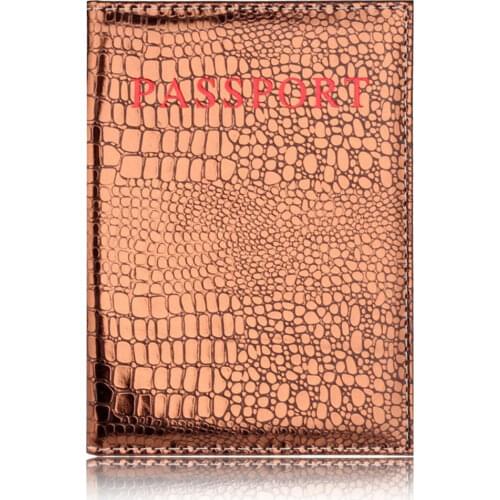 Shiny PU Leather Passport Cover Case for Women Men Travel Card Passport Holder Case Fashion Card Holder Covers for Passport