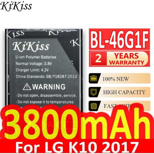 3800mAh BL-46G1F Battery For LG K20 /K10 2017 Version /L20 Plus K425 K428 K430H m250 BL 46G1F Mobile Phone High Capacity Battery