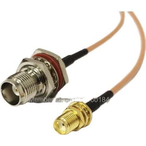 New Modem Coaxial Cable SMA Female Jack To TNC Female Jack Connector RG316 Cable Adapter 15CM 6inch RF Pigtail Fast Ship