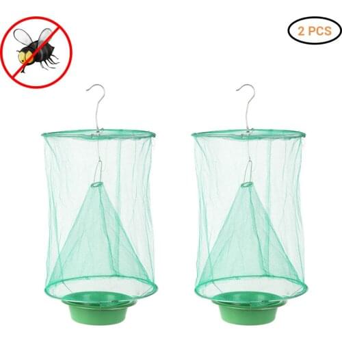 2pcs Ranch Fly Trap Made Fishing Apparatus With Food Bait Flay Catcher For Outdoor Farm Perfect Garden Tool Pest Bug Catch