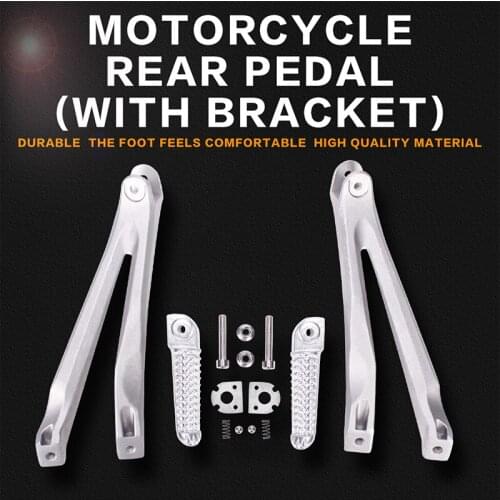 Motorcycle Aluminium Rear Footrests Bracket Kit Foot Pegs Rest Assembly For Yamaha YZF1000 R1 2004 2005 2006 2007 2008 YZF 04-08