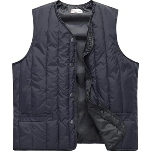 Man Spring Plus Size Down Jackets Male Autumn Oversized Down Overcoat Men Winter Sleeveless Down Vests Man Warm Down Parkas