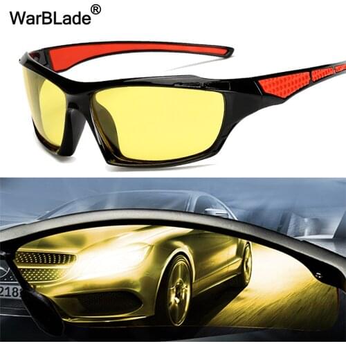 Man Night Vision Glasses WarBLade Driver Driving Night Vision glasses Driving Yellow Lens Classic Anti Glare Vision