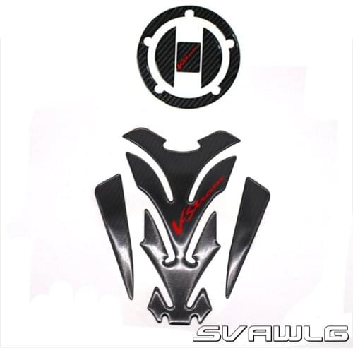 For Suzuki V-Strom 650 DL650 DL1000 DL 1000 Real Carbon Fiber Tank Gas Cap Fuel Filler Pad Cover Sticker