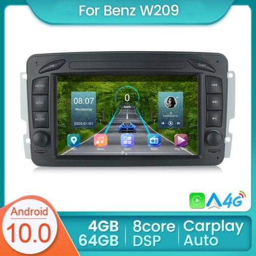 Low Price! For Mercedes Benz CLK W209 W463 W208 GPS Radio Car Multimedia Screen 64GB Carplay Android Car DVD RDS FM