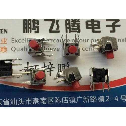 Original new 100% SKHHLWA010 touch switch 6*6*7 with bracket straight side insert 2pin key horizontal
