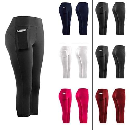 Sexy Womens Leggings Stretchy High Waist Back Legging Butt Lift Pants Hip Push up Workout Stretch Capris Deporte Mujer c50