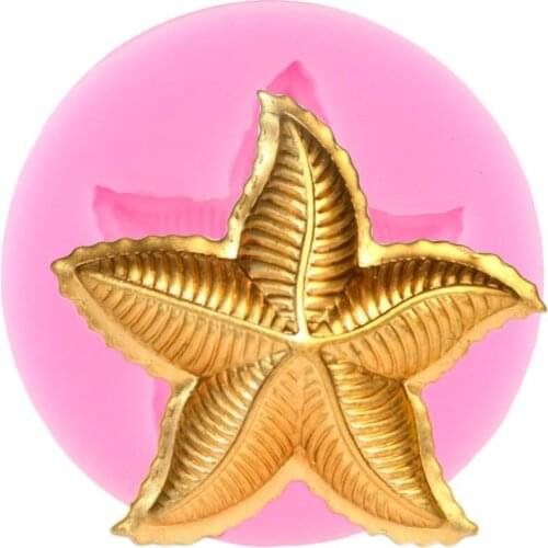 Star Fish Silicone Molds Cake Border Fondant Molds DIY Party Cake Decorating Tools Chocolate Gumpaste Mould Candy Resin Moulds