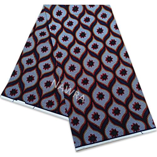 African wax Fabrics Ankara Print Fabric 6 Yards Latest Nigeria Wax Guaranteed Real Ghana Wax style For Women Dresses 05