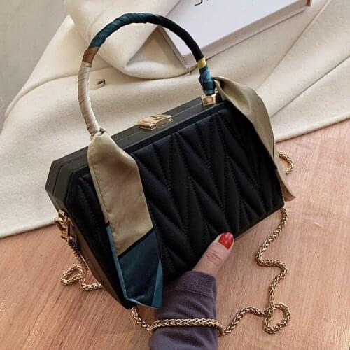 High Quality Women Small Pu Leather Handbags Fashion Chain Crossbody Bags for Women Designer Ladies Casual Shoulder Box Bags New