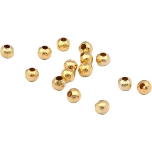 500pcs 4mm Iron Spacer Beads for DIY Jewelry Making Round Mini Metal End Bead Jewelry Findings Accessories Supplies Wholesale