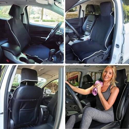 1x Car Seat Cover Throw Over Slip on Waterproof Neoprene Sweat Stain Protecor for Gym Yoga Sport Beach