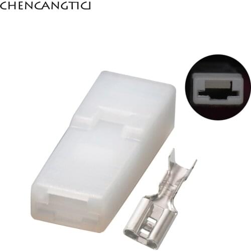 1 Set 1 Pin Tyco Unsealed Automotive Wiring Harness Connector With 6.3 mm Terminal 336524-1