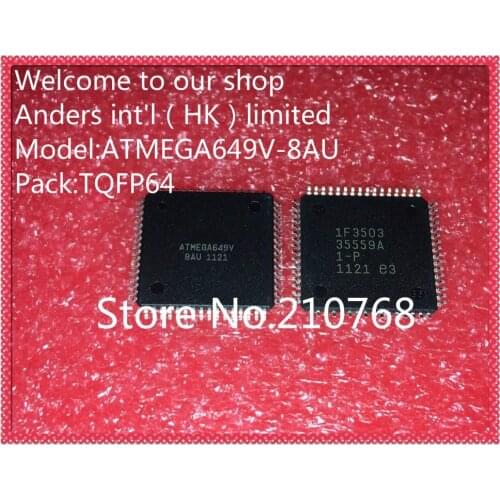 5pcs/lot ATMEGA649V-8AU ATMEGA649V ATMEGA649 TQFP64
