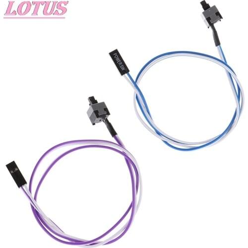 5PCS PC Computer Desktop ATX Power Switch Connector Cable Cord Power Switch Cable Button Computer Motherboard Power Cable HOT