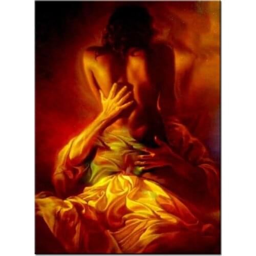 3d diy diamond painting Fantasy lovers ,5d Diamond mosaic full square Round diamond embroidery Romantic Best gift,A1301