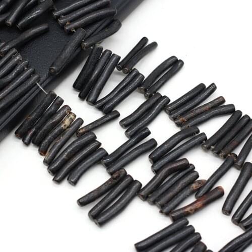 Natural Coral Beads Black Tree Branch Shape Loose Bead Good Quality for Jewelry Making Tribal Bracelet Necklace Crafts