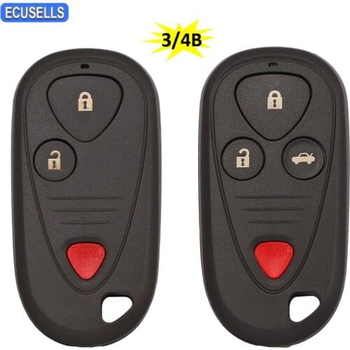 3/4 Button Remote Key Shell Case Smart Car Key Housing Cover Fob For Acura CL RL TL TSX MDX RSX