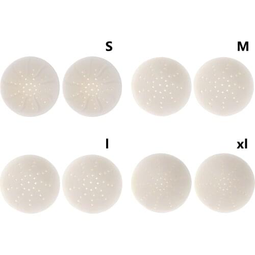 Women Invisible Round Bra Pads Natural Latex Nipple Covers Ultra-Thin Breathable Breast Enhancer Push Up Insert Bra Cover Sheet