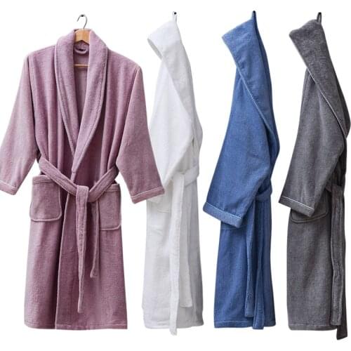 Winter Bathrobe Men With Hood Women Hooded Nightgown Home Clothes Warm Bath Robes Dressing Gowns Wedding Bridesmaid Robes White