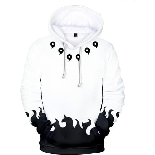 Hot Ninja Boy Girl Sudadera con capucha Ninja Anime Pullover de alta calidad Harajuku Impresión 3D Top de manga larga