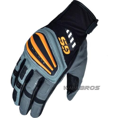 Motorbike Rallye 4 GS Leather Gloves For BMW Motorrad Motorcycle Guantes Willbros Scooter Street Moto Luvas Unisex Mens