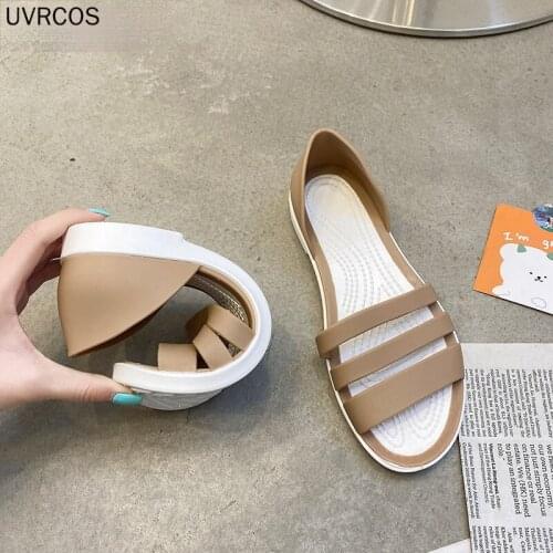 Top Seller-women Sandals 2021 Jelly Sandals Womens Summer Non Slip Soft Soled Shoes Beach Versatile Womens Shoes