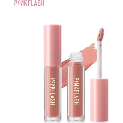 PINKFLASH Lipgloss Matte Lipstick Soft Moisturizing Red Nude Pink Melting Lip Cream Waterproof Makeup Not Fade Lip Gloss Liptint
