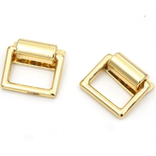 Metal cap connector hanger wholesale accessories screw bag 2 sides gusset top handle clips hanger