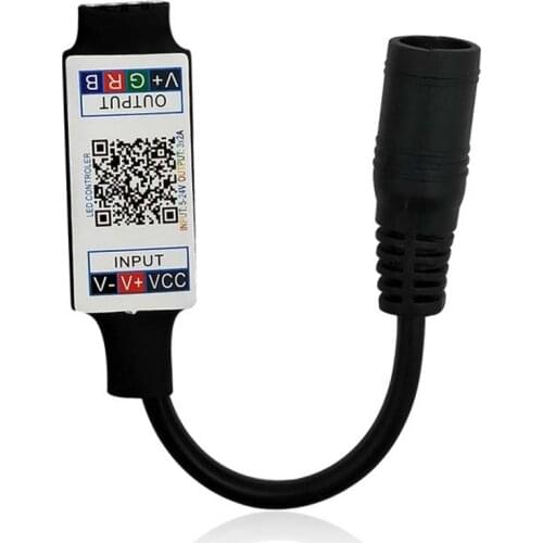 Mini RGB Bluetooth Controller RGB LED Strip Music Bluetooth Controller for Room Decoration Atmosphere Holiday Party DC 5V -24V