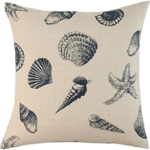 Marine Life Butterfly Cushion Cover Polyester Throw Pillows Sofa Home Decor Floral Printed Decorative Pillowcase Wholesale