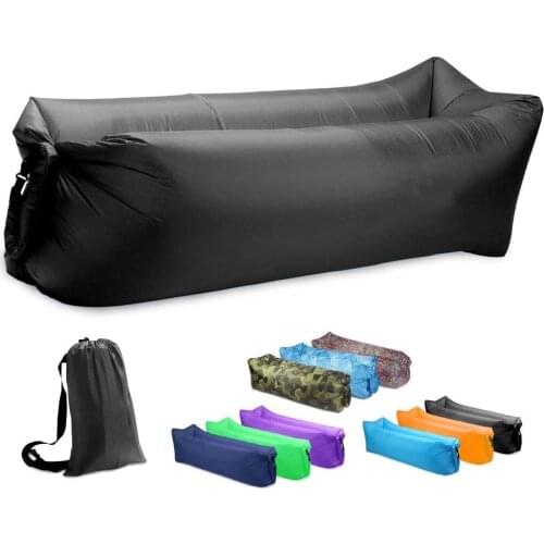 Inflatable Lounger Air Sofa Hammock Waterproof Anti-Air Leak Couch for Backyard Beach Travel Camping Picnics Music Festivals